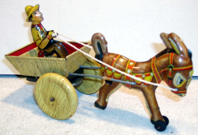 Balky Mule w/ Box © 1948 Marx Toys